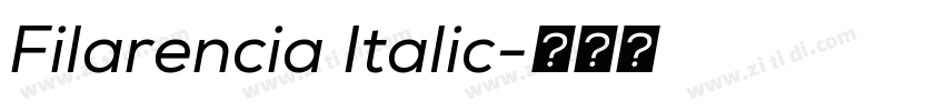 Filarencia Italic字体转换 Filarencia Italic字体转换